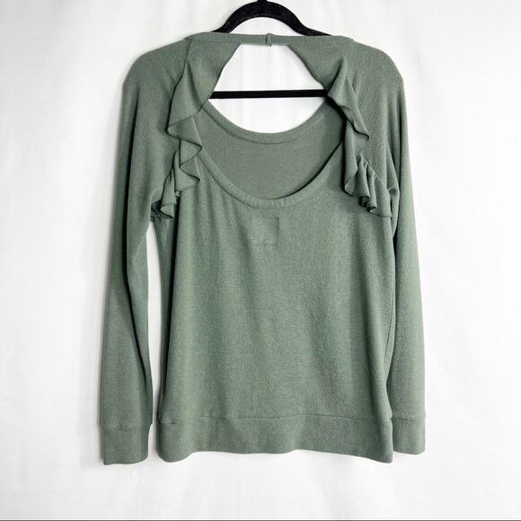 CHASER Love Ruffle Knit Pullover in Small - Picture 7 of 8